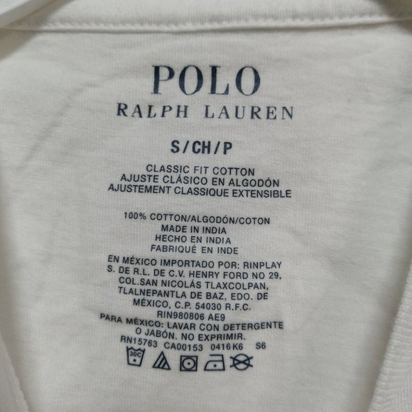 BNWT Polo by Ralph Lauren Kids Tees White Size Small - Picture 4 of 5